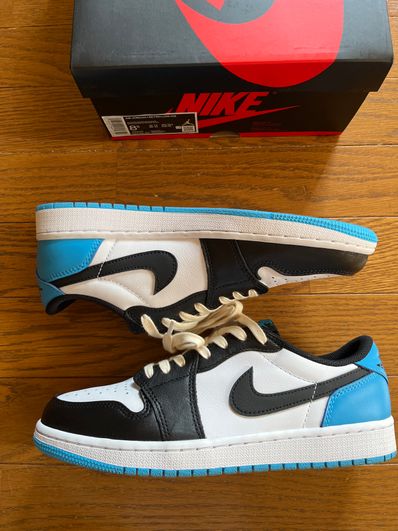 Nike Air Jordan 1 Low OG "Black and Dark Powder Blue/UNC"