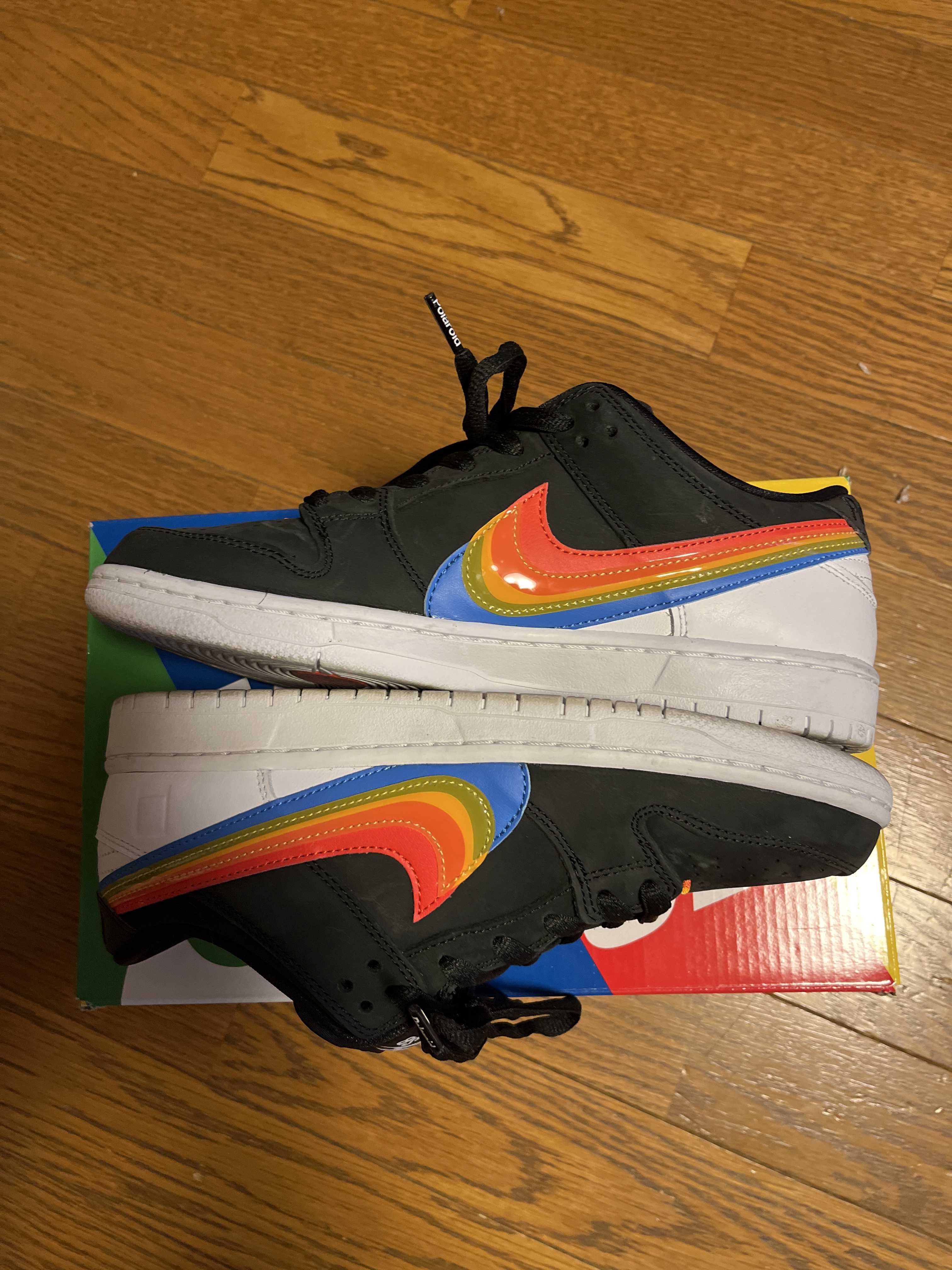 Polaroid × Nike SB Dunk Low Pro QS "Black/White"