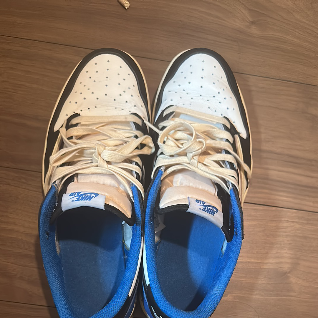 Travis Scott × fragment design × Nike Air Jordan 1 Low OG SP "Military Blue"