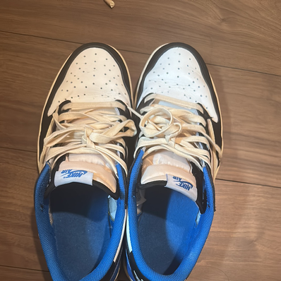 Travis Scott × fragment design × Nike Air Jordan 1 Low OG SP "Military Blue"
