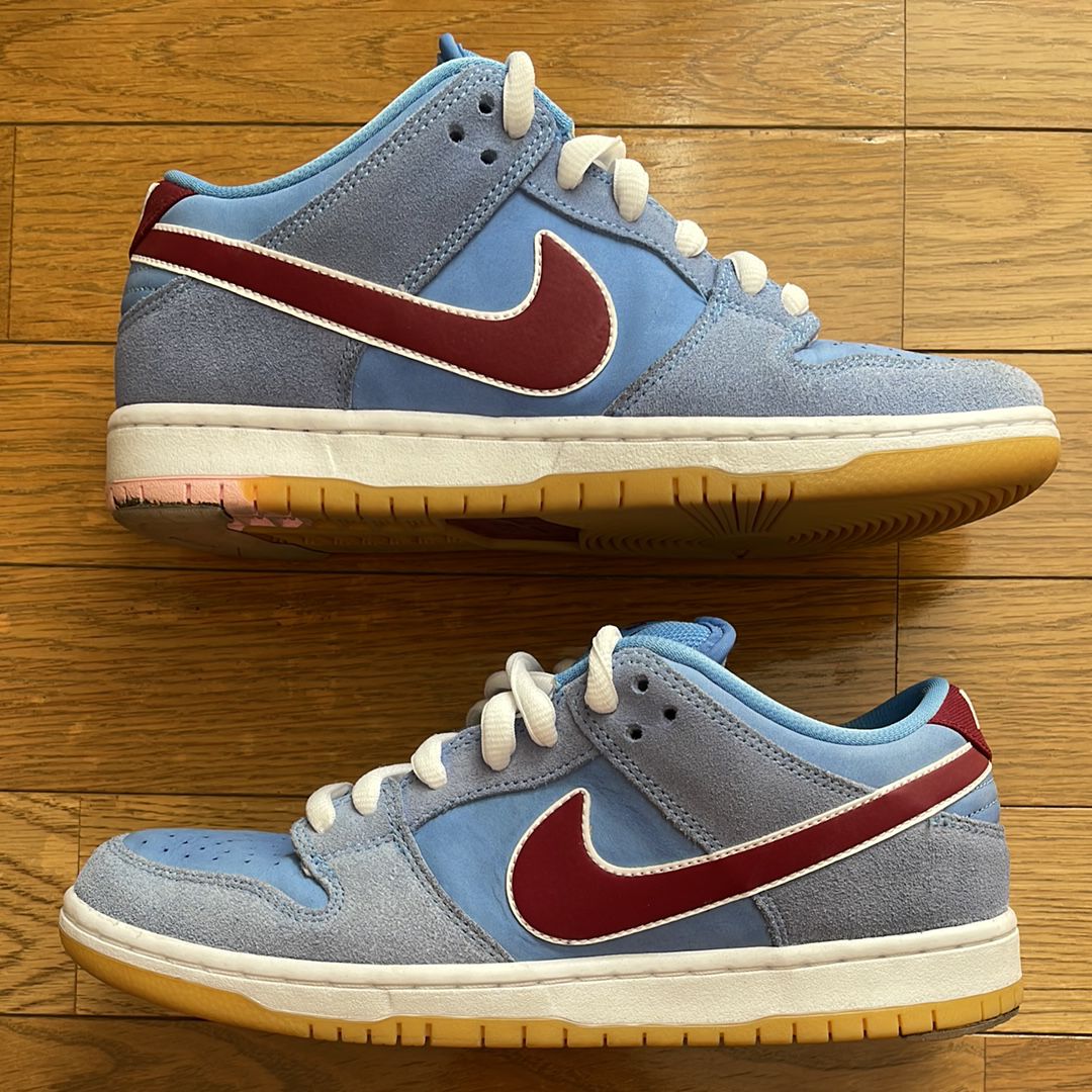 Nike SB Dunk Low Pro "Philadelphia Phillies/Valor Blue and Team Maroon"