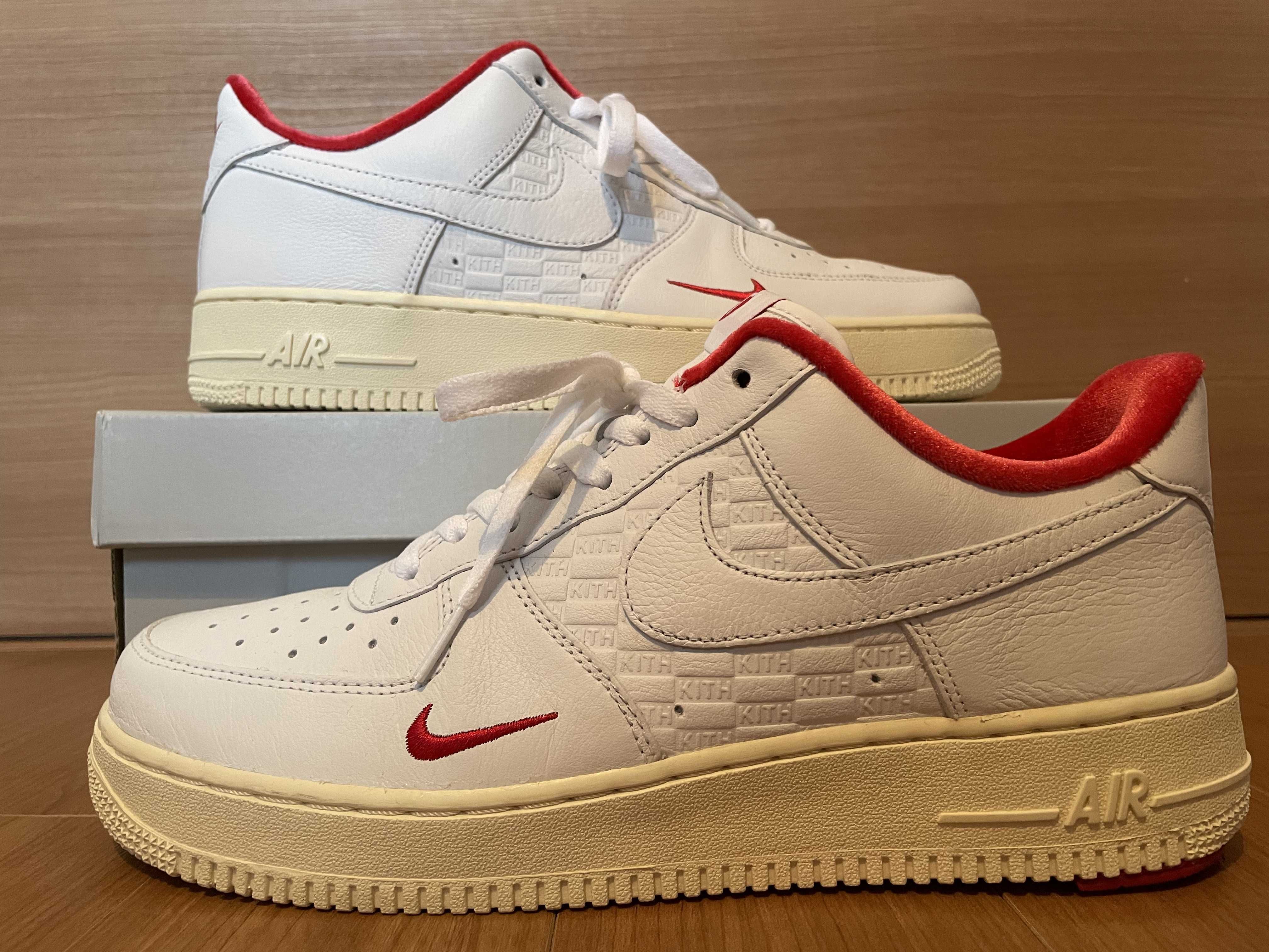 KITH × Nike Air Force 1 Low "White/Red"