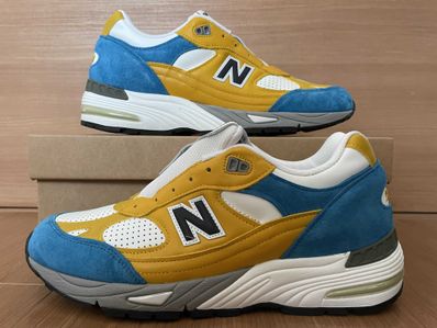 SNS × New Balance 991 "Yellow/Blue"