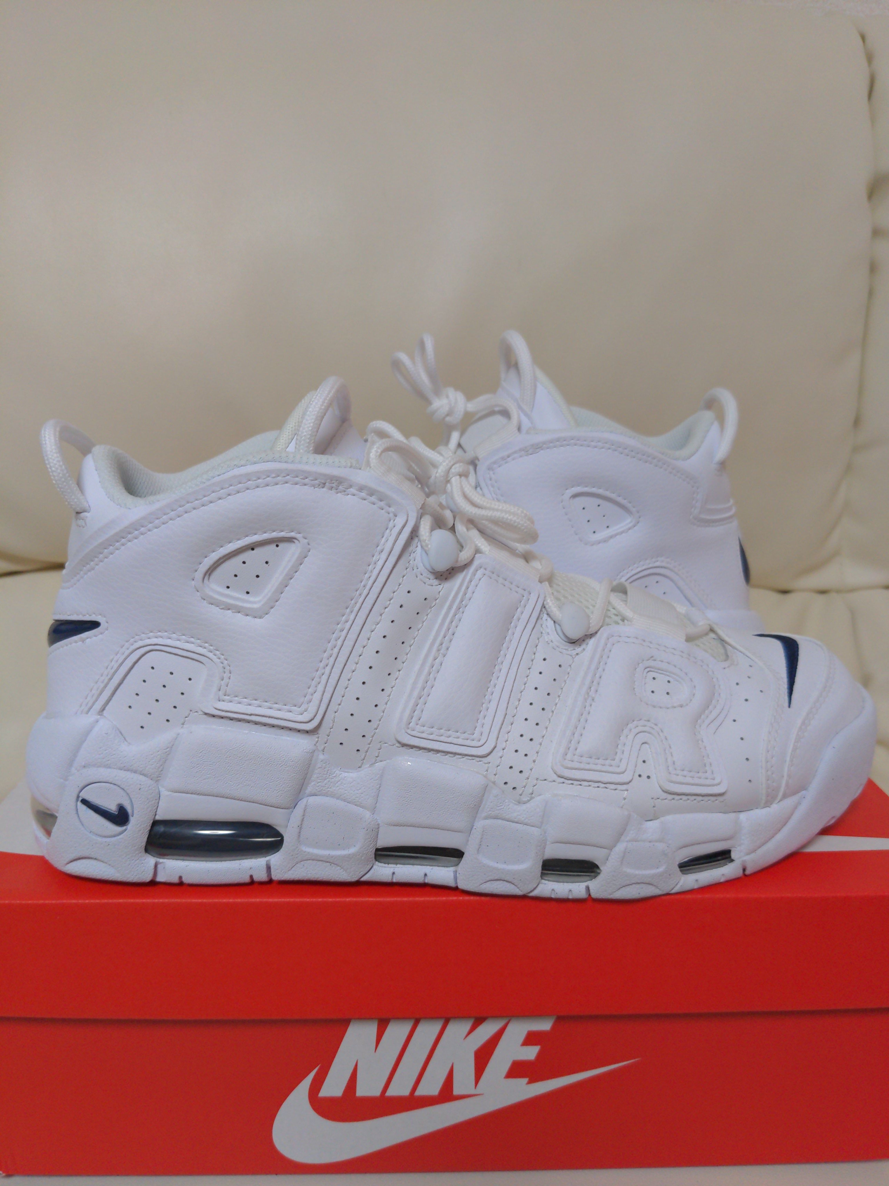 Nike Air More Uptempo "White/Midnight Navy"