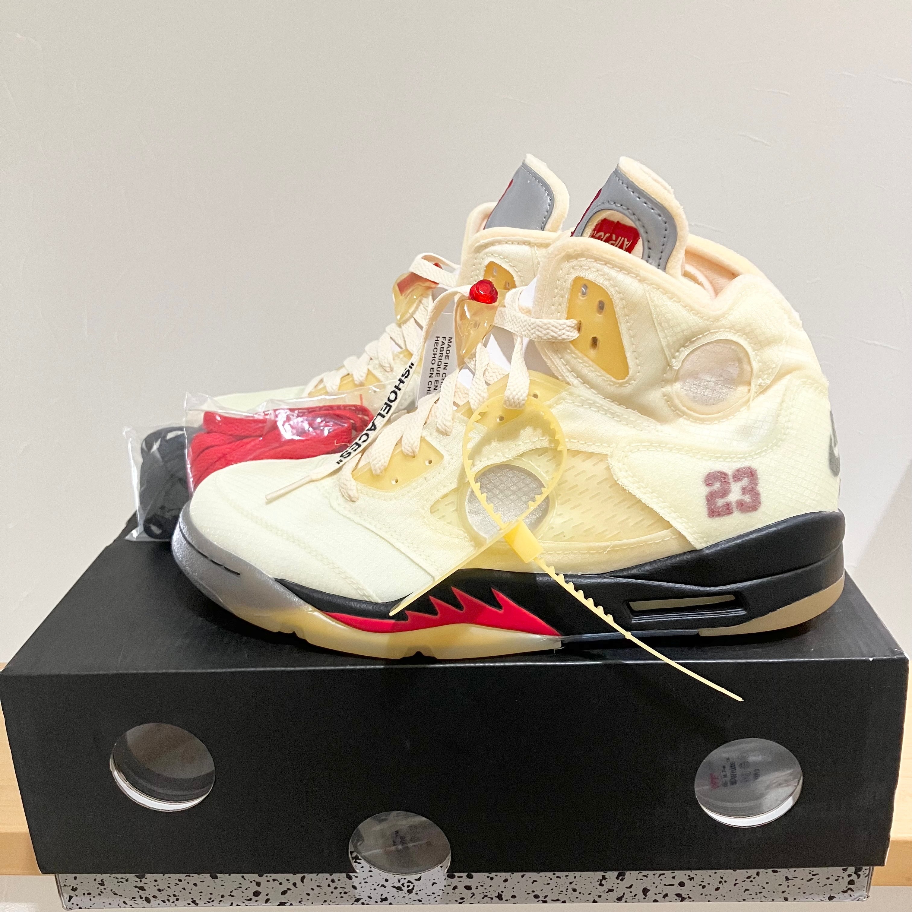 Off-White × Nike Air Jordan 5 "Sail"  