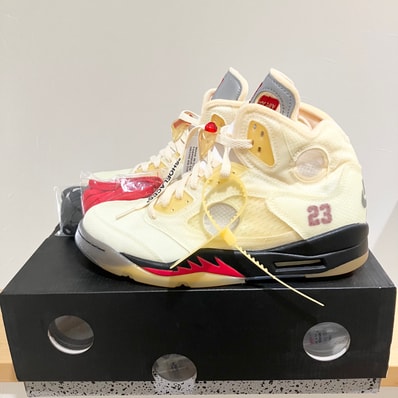 Off-White × Nike Air Jordan 5 "Sail"