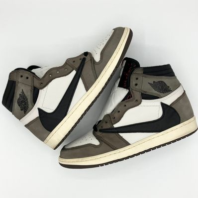 Travis Scott × Nike Air Jordan 1 Retro High OG TS SP "Sail/Dark Mocha"