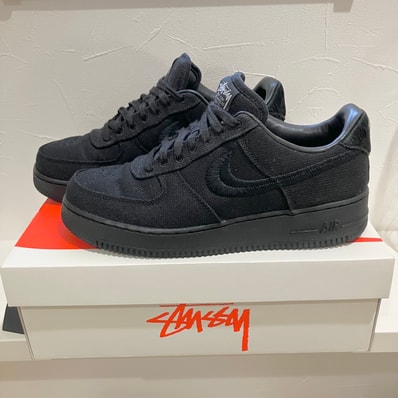 Stussy × Nike Air Force 1 Low "Triple Black"