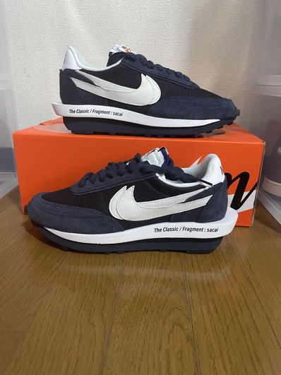 Fragment × sacai × Nike LD Waffle "Blackended Blue"