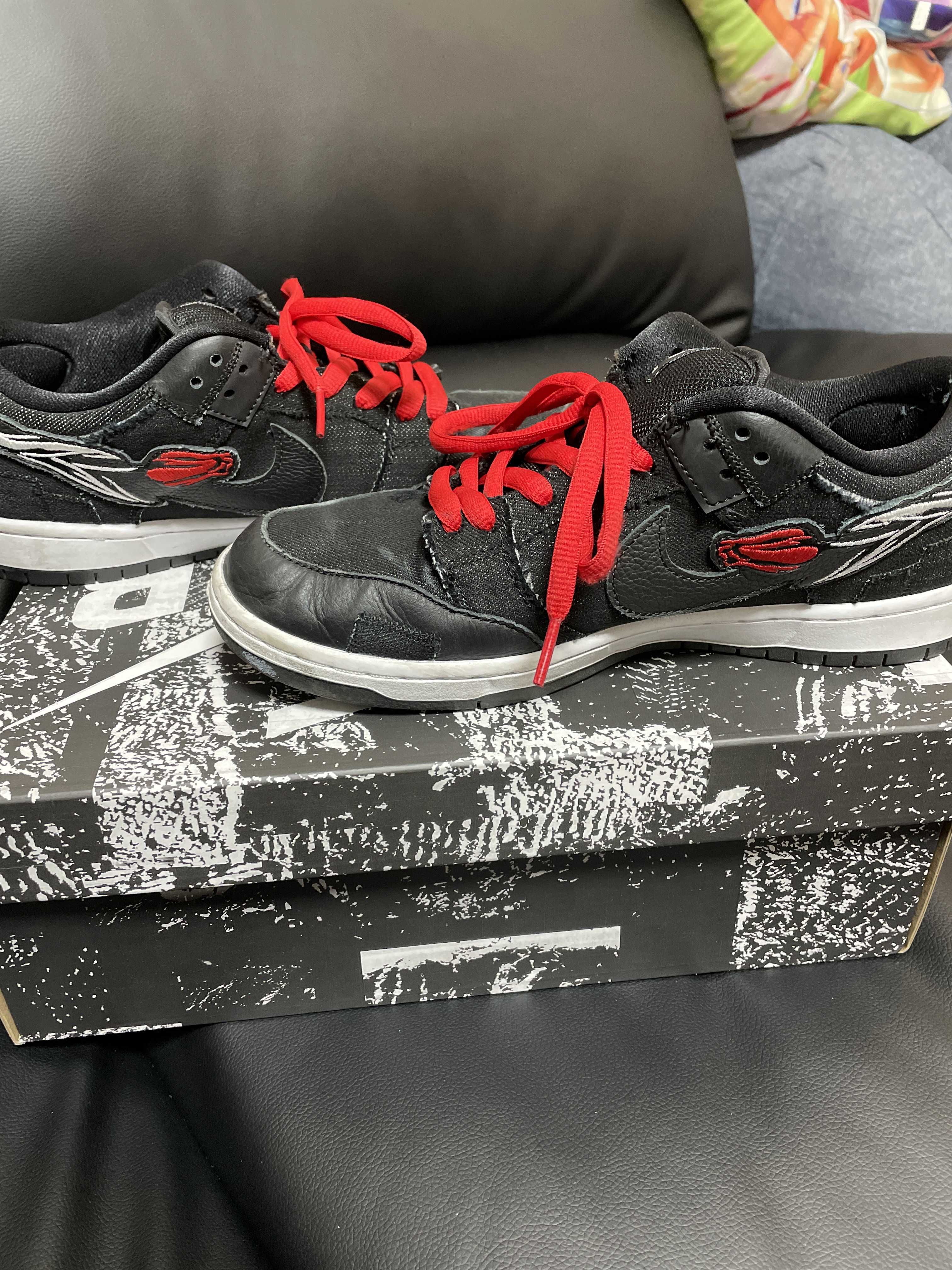 Wasted Youth × Nike SB Dunk Low "Black Denim"(Special Box) / VERDY