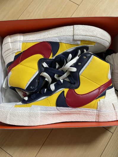 sacai × Nike Blazer Mid "Varsity Maize/Varsity Red"