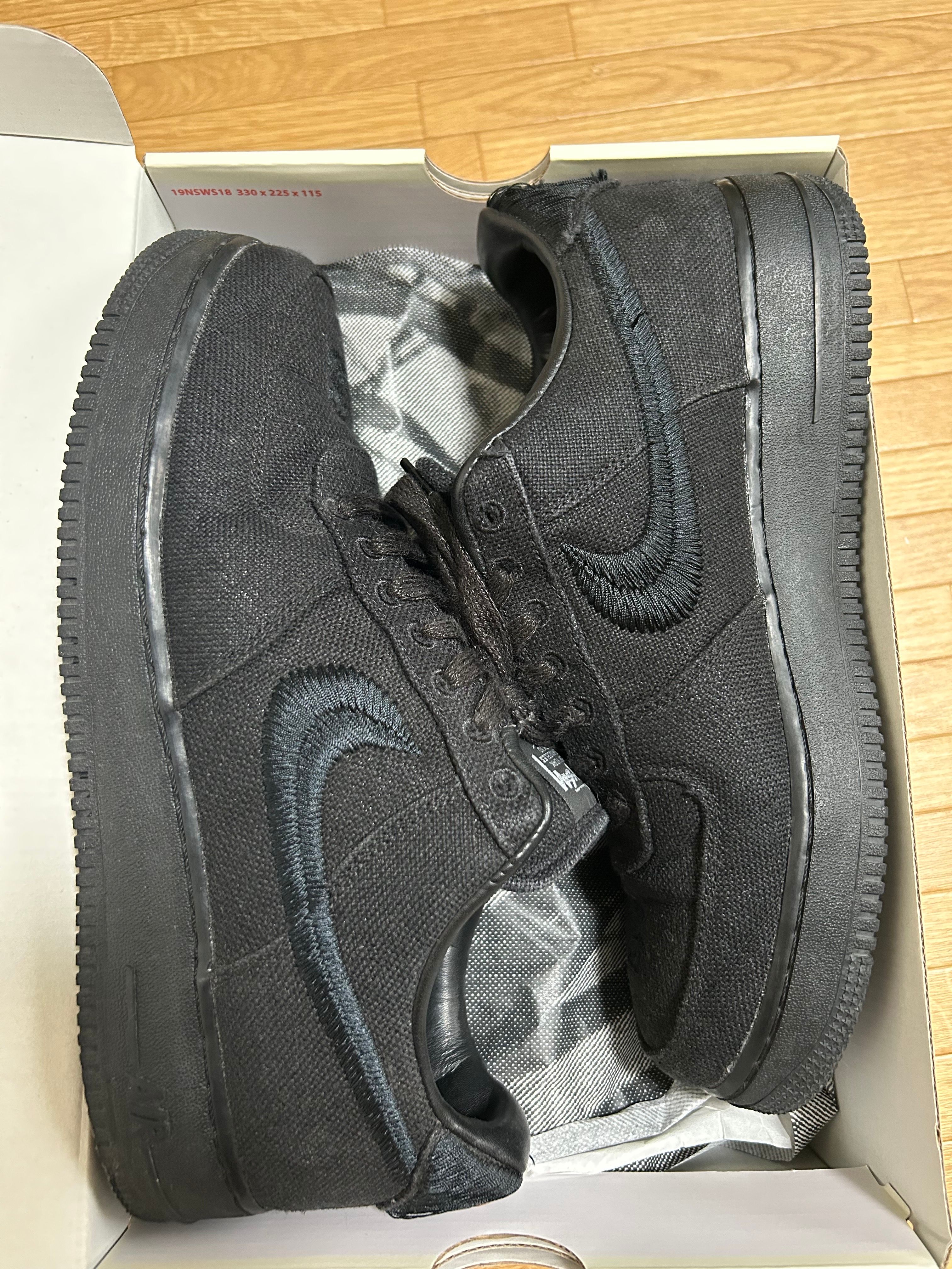 Stussy × Nike Air Force 1 Low "Triple Black"