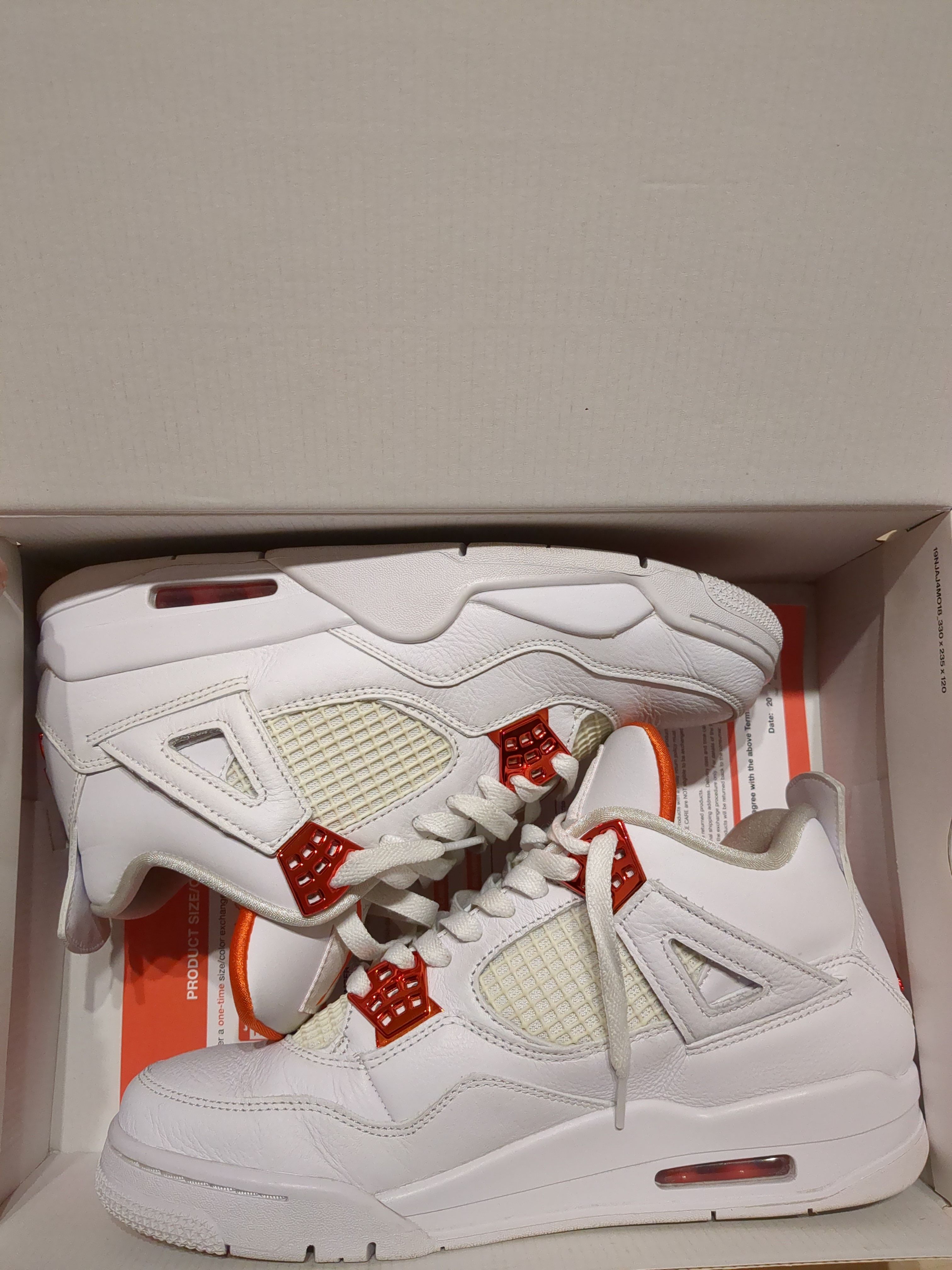 Nike Air Jordan 4 Retro "White/Team Orange"
