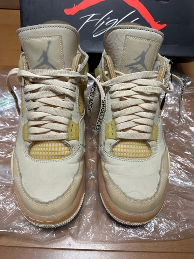 Off-White × Nike Women's Air Jordan 4 SP "Sail"