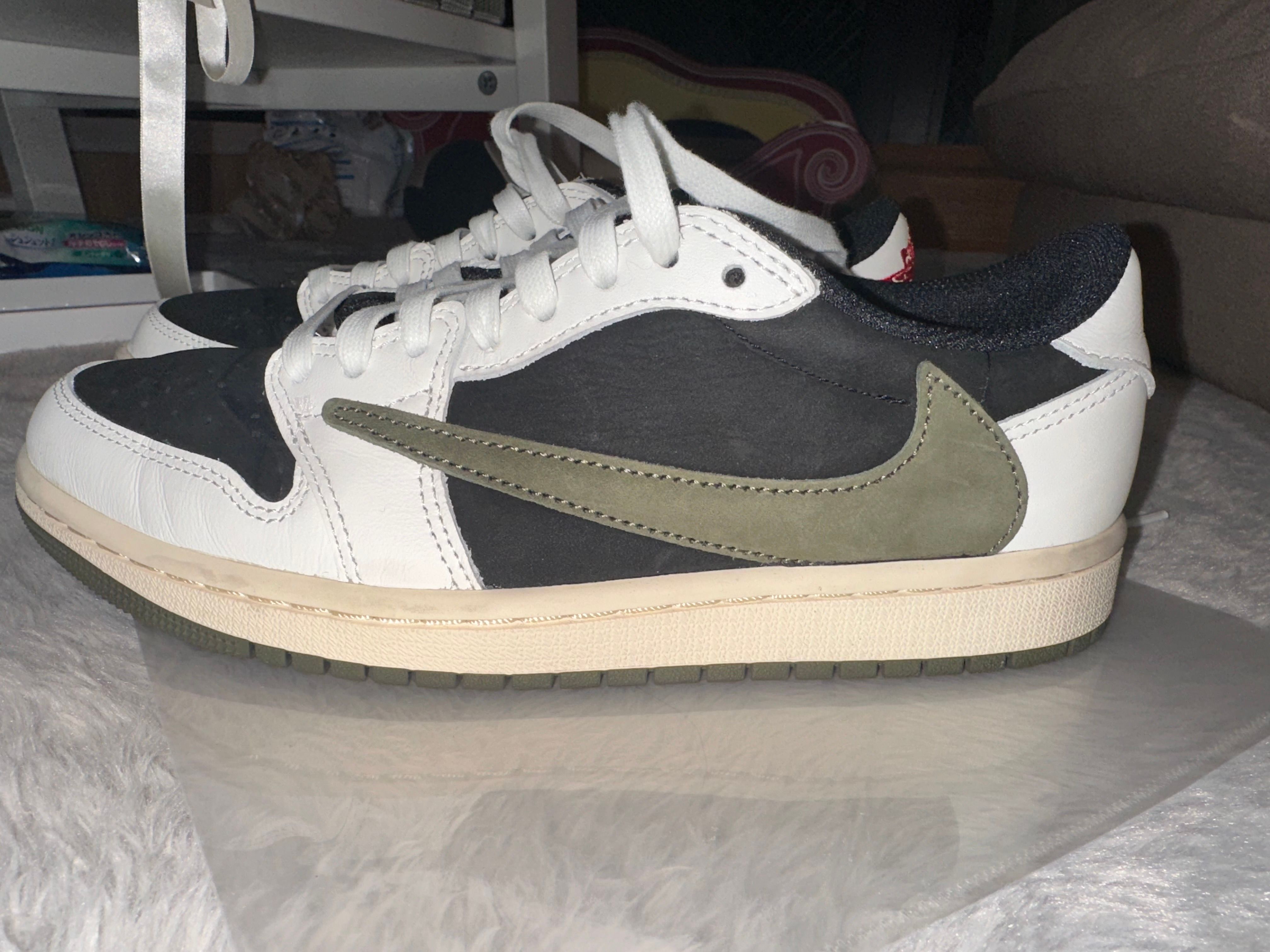Travis Scott × Nike Women's Air Jordan 1 Low OG "Medium Olive"