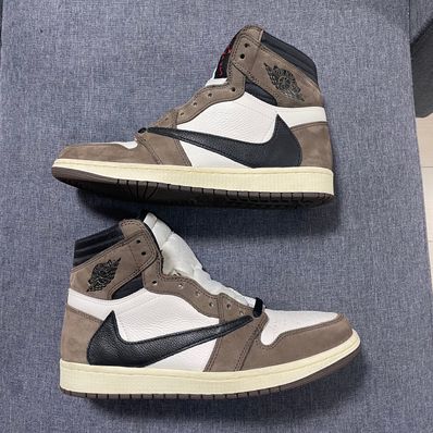 Travis Scott × Nike Air Jordan 1 Retro High OG TS SP "Sail/Dark Mocha"