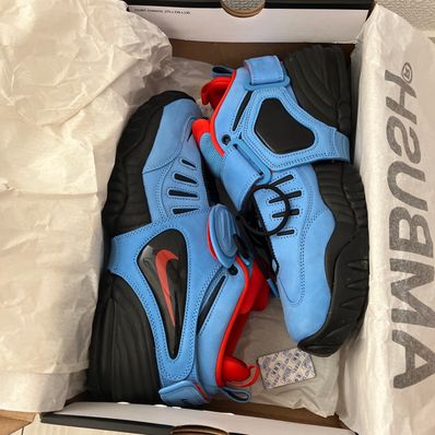 AMBUSH × Nike Air Adjust Force "University Blue and Habanero Red"