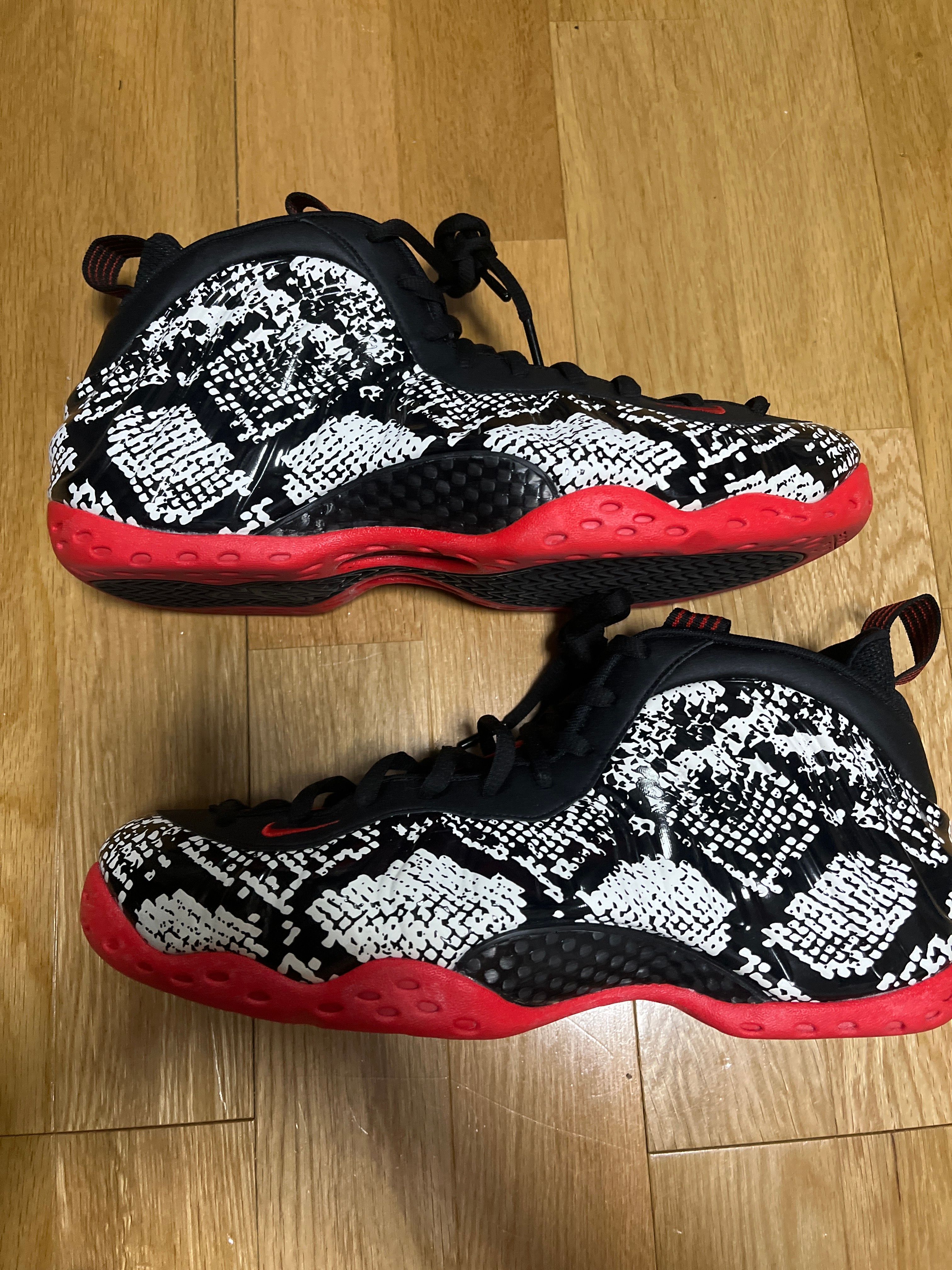 Nike Air Foamposite One "Sail/Black/Habanero Red"