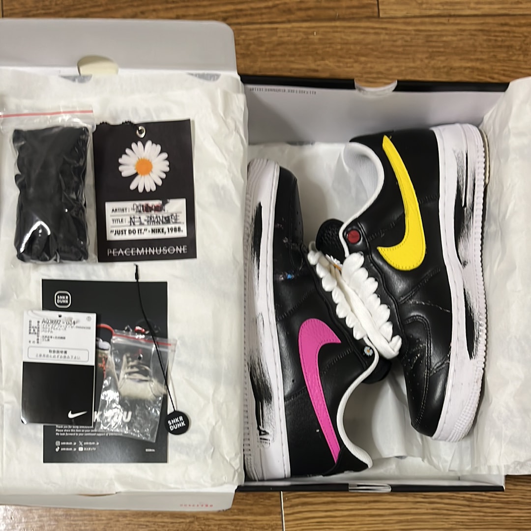 PEACEMINUSONE × Nike Air Force 1 Low '07 Para-Noise 3.0 "Black and Multi-Color" / G-DRAGON
