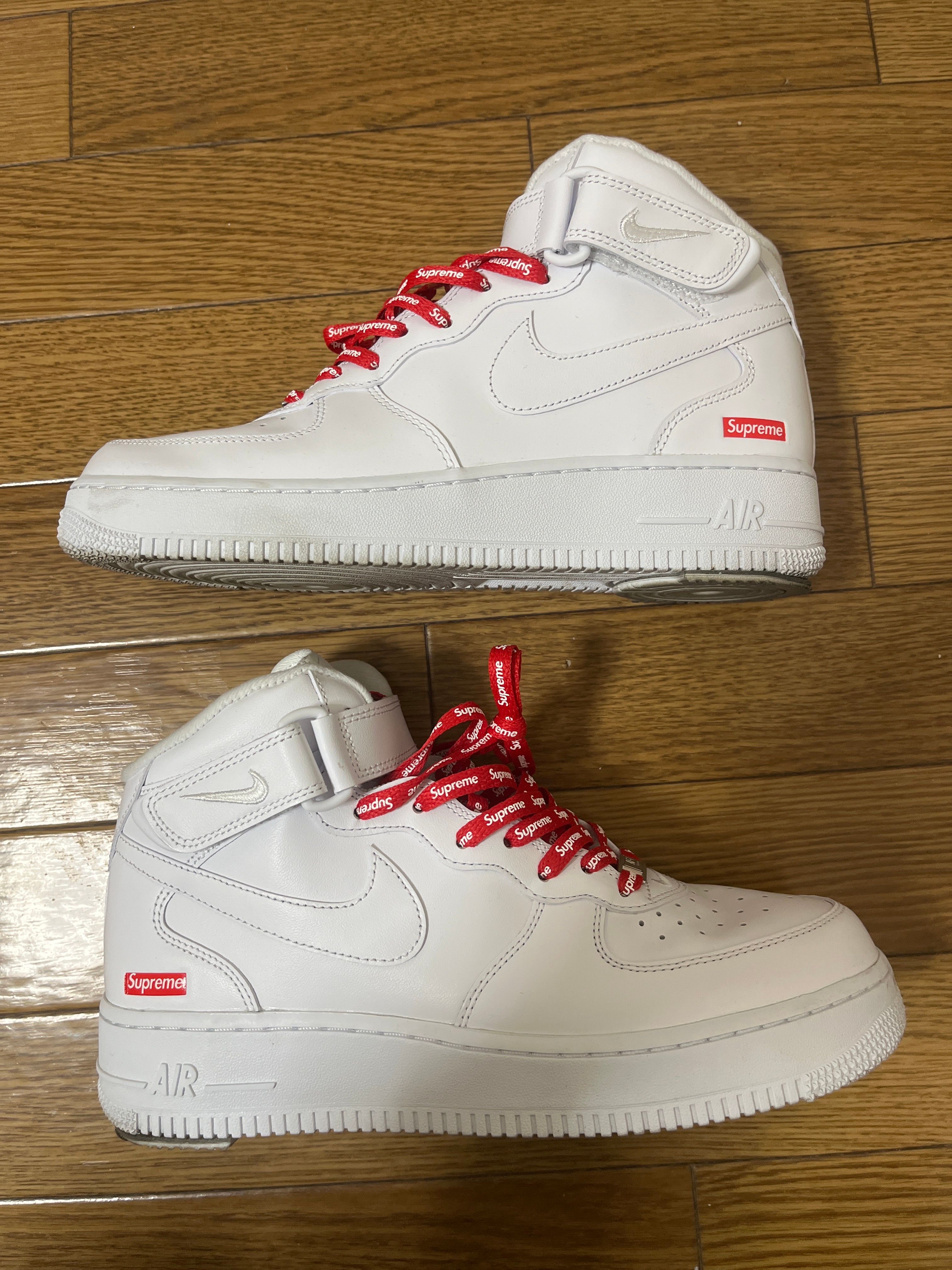 Supreme × Nike Air Force 1 Mid "White" FW24