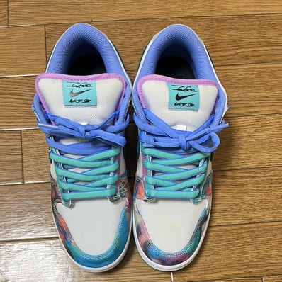 Futura × Nike SB Dunk Low "White and Geode Teal"
