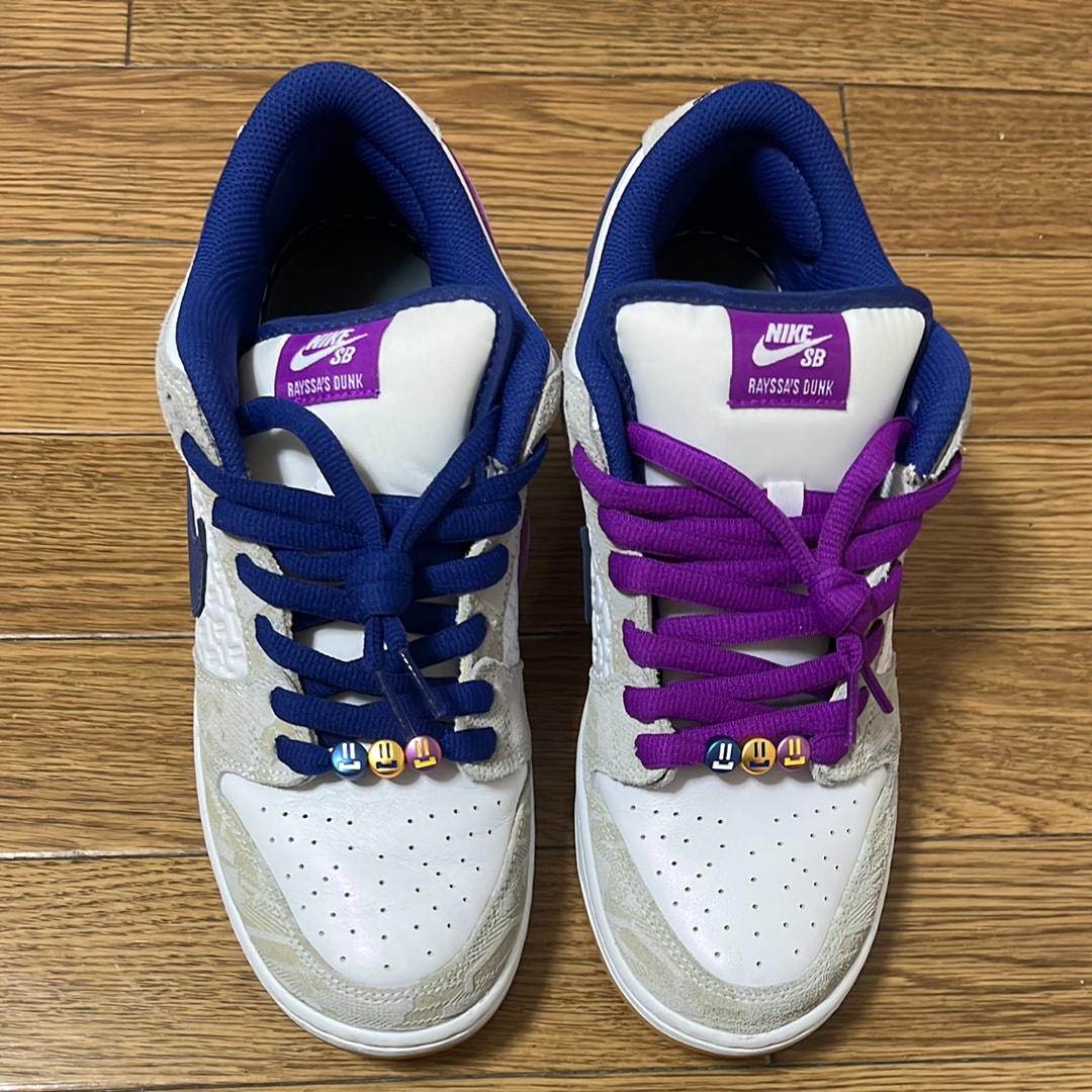 Rayssa Leal × Nike SB Dunk Low PRM "Pure Platinum and Vivid Purple"