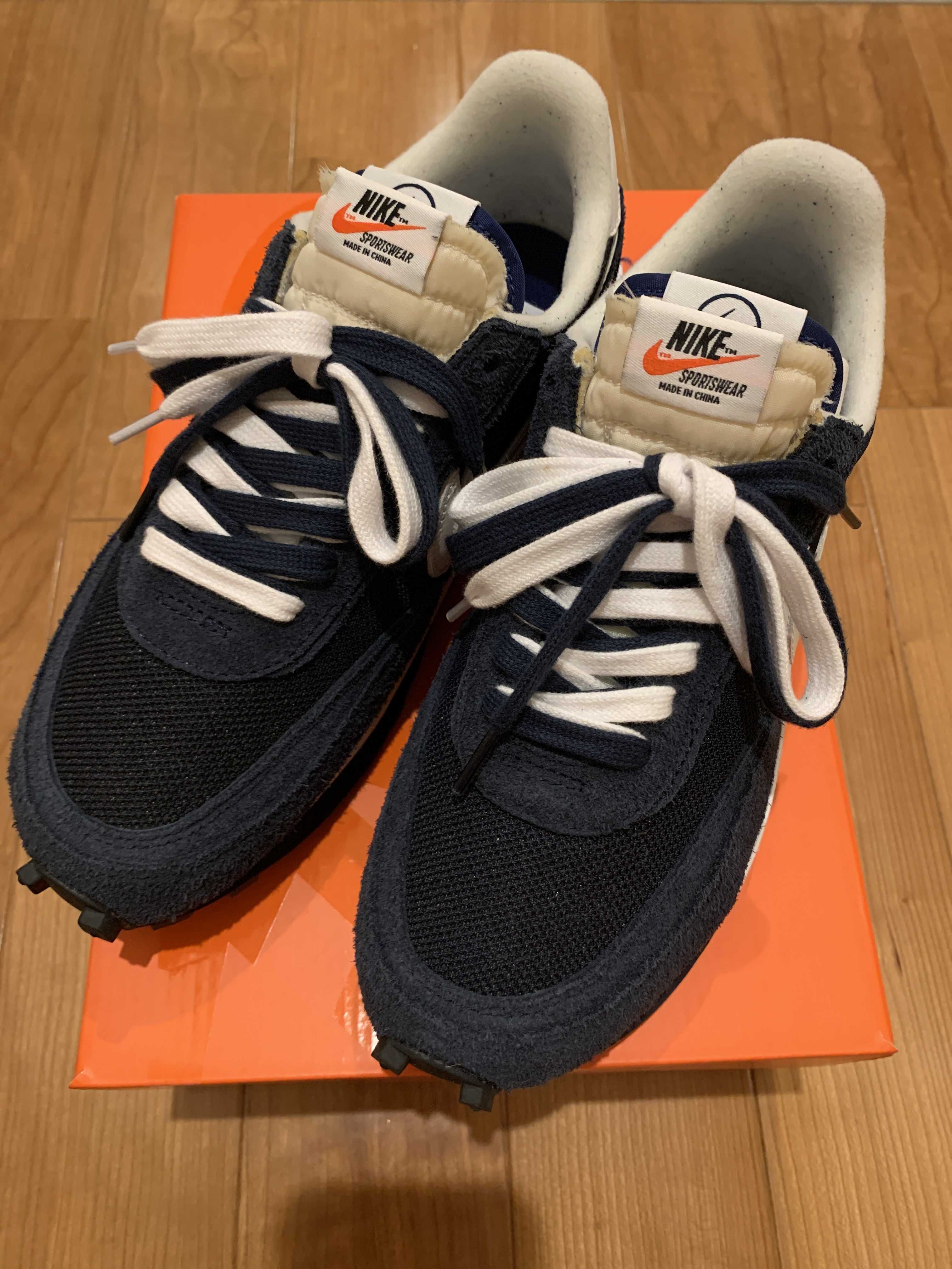 Fragment × sacai × Nike LD Waffle "Blackended Blue"