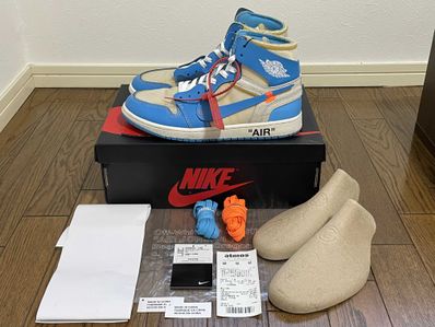 Off-White × Nike Air Jordan 1 High UNC "White/Dark Powder Blue"