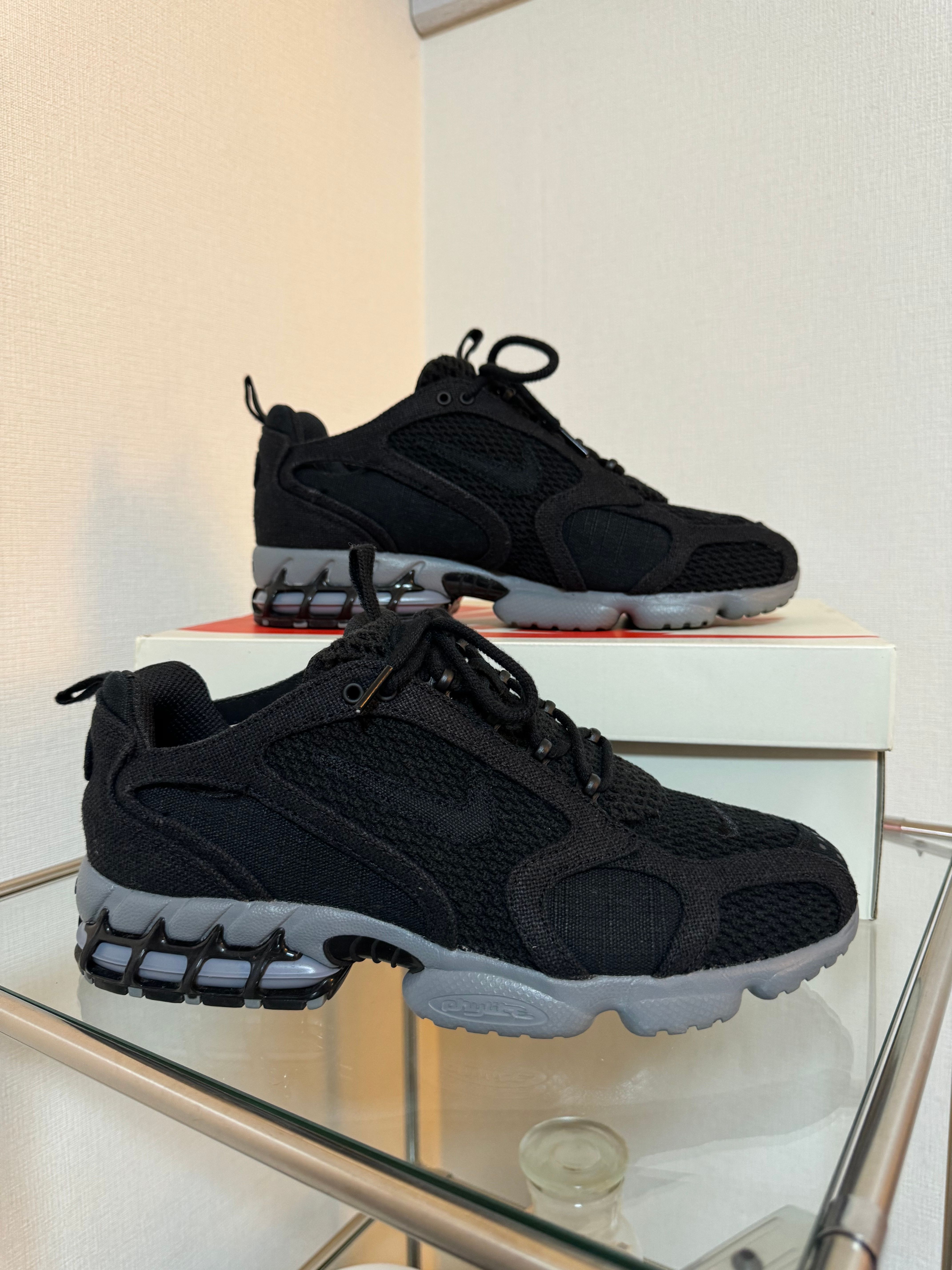 Stussy × Nike Air Zoom Spiridon Cage 2 "Black"