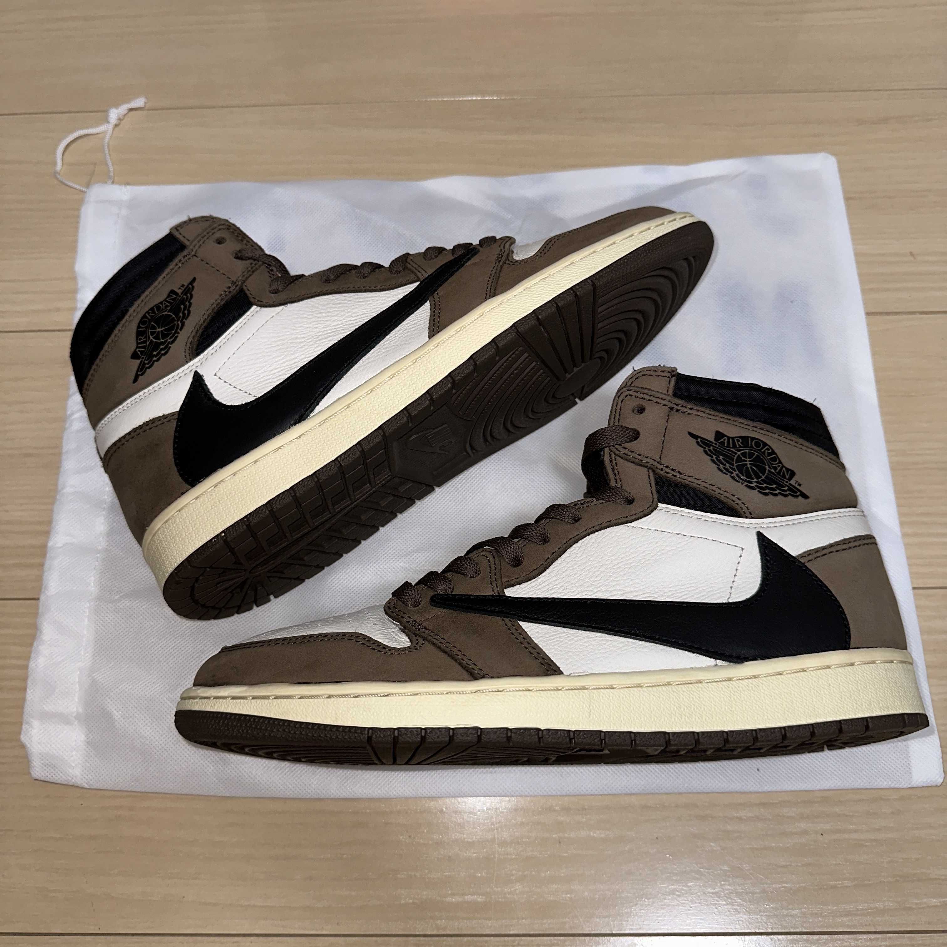 Travis Scott × Nike Air Jordan 1 Retro High OG TS SP "Sail/Dark Mocha"