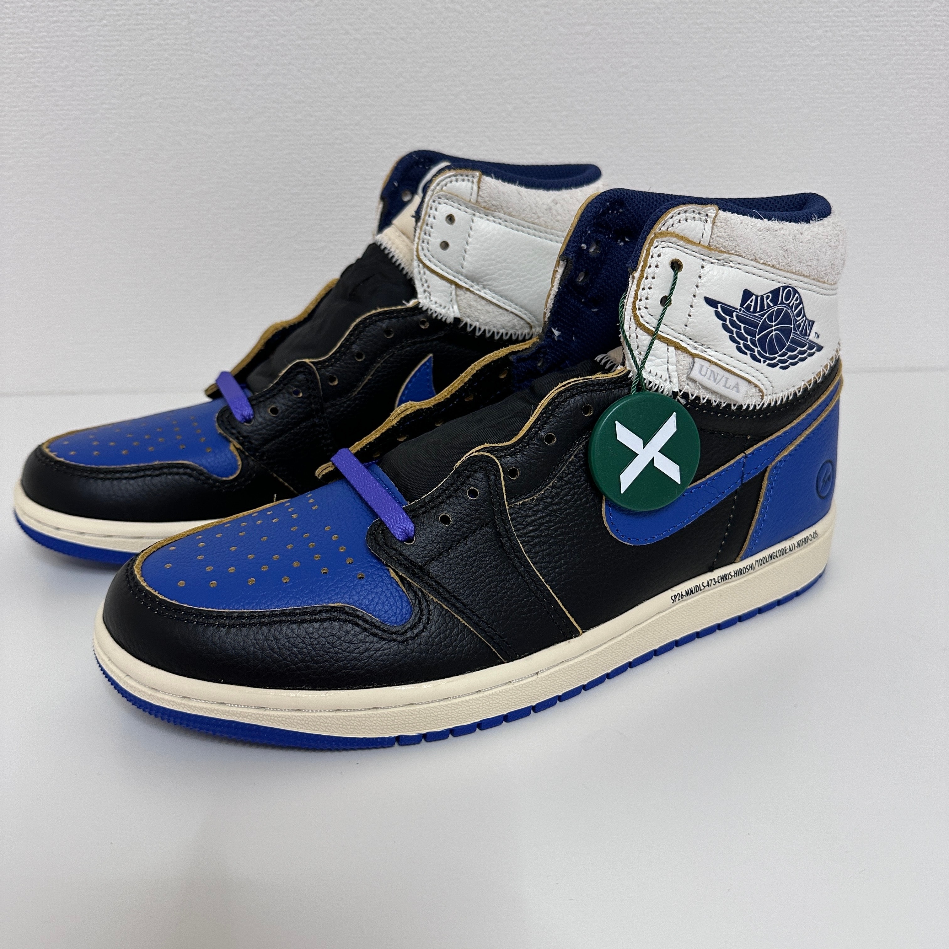 fragment design × UNION × Nike Air Jordan 1 High OG "Sport Royal"