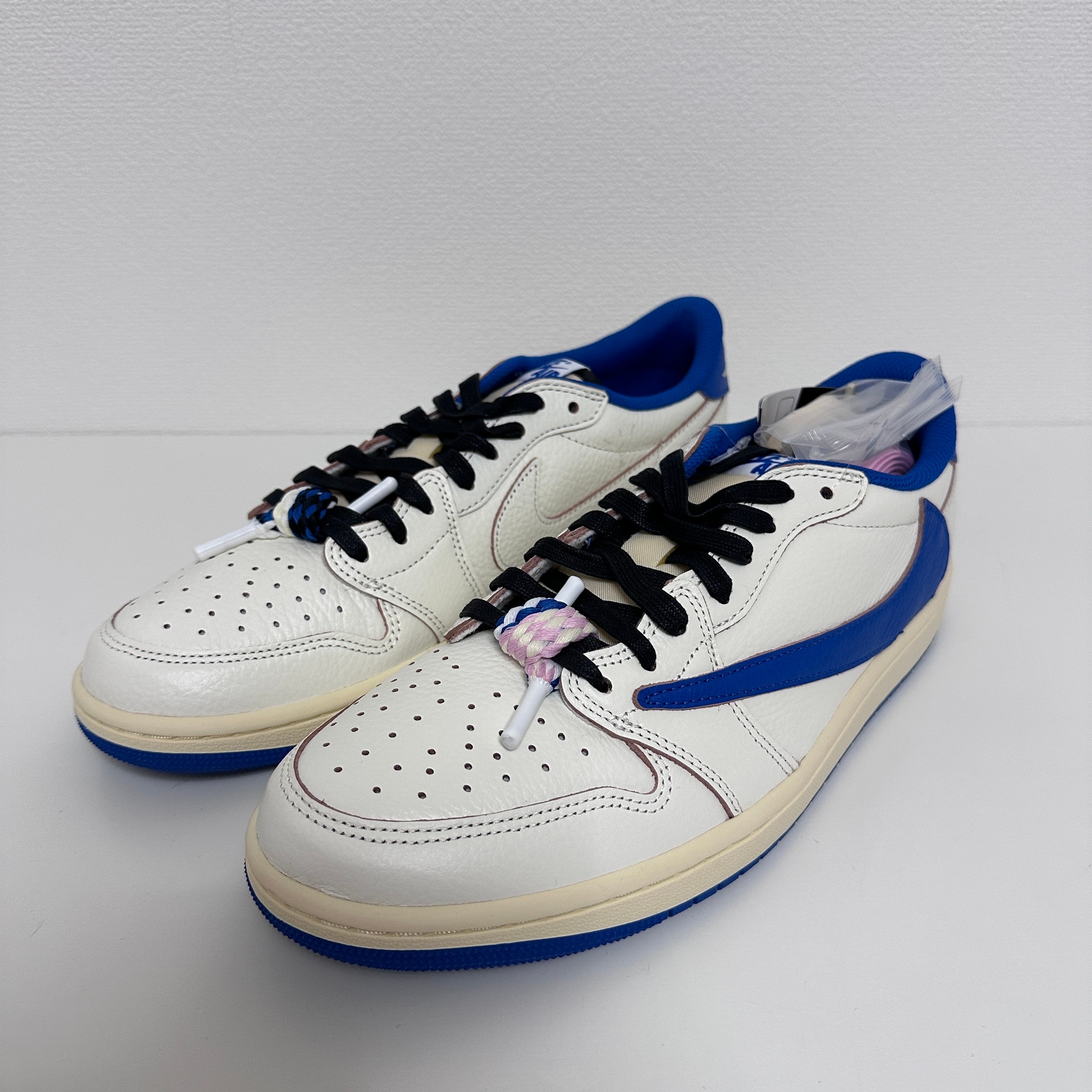Travis Scott × fragment design × Nike Air Jordan 1 Low OG "Sail/Military Blue"