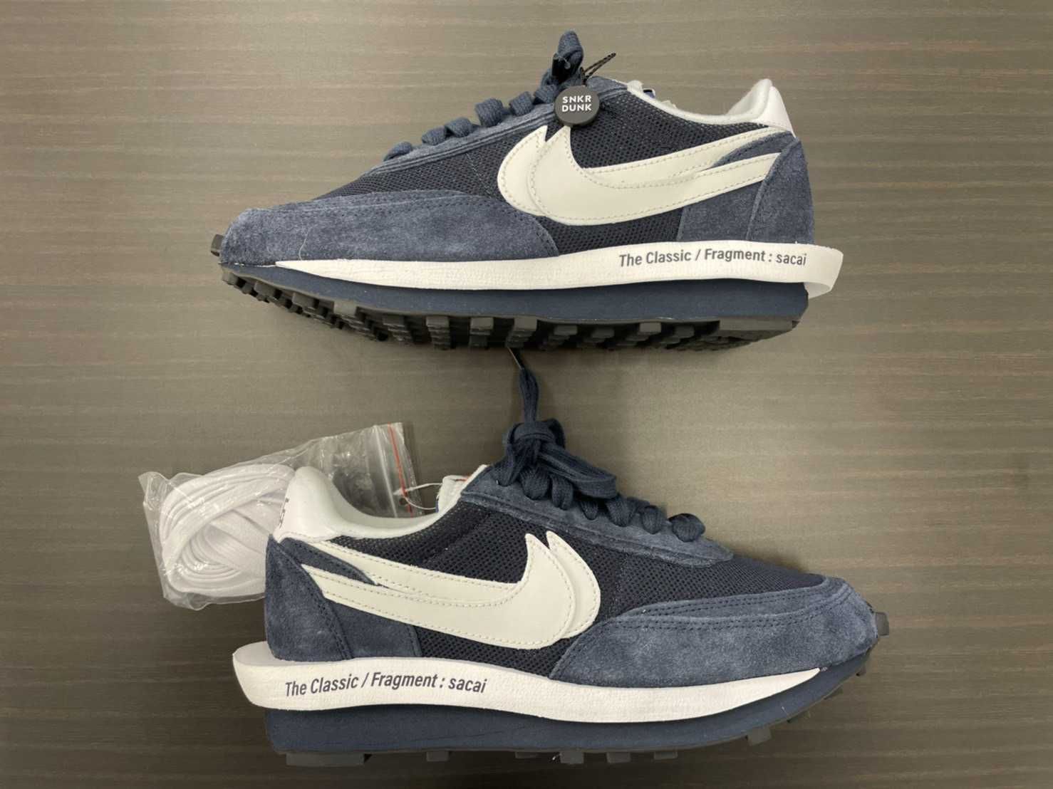 Fragment × sacai × Nike LD Waffle "Blackended Blue"