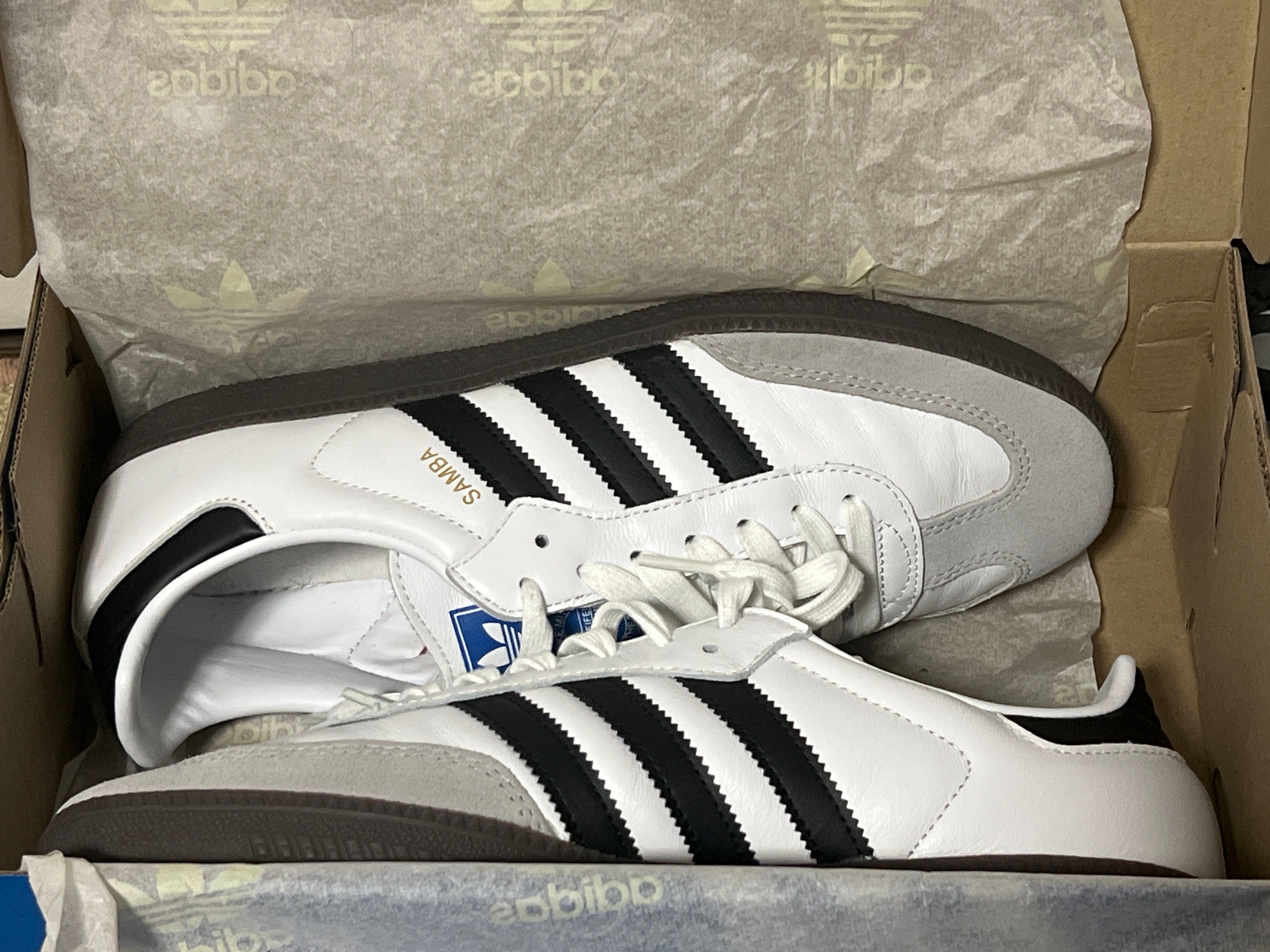 adidas Samba OG "Cloud White/Core Black/Clear Granite"