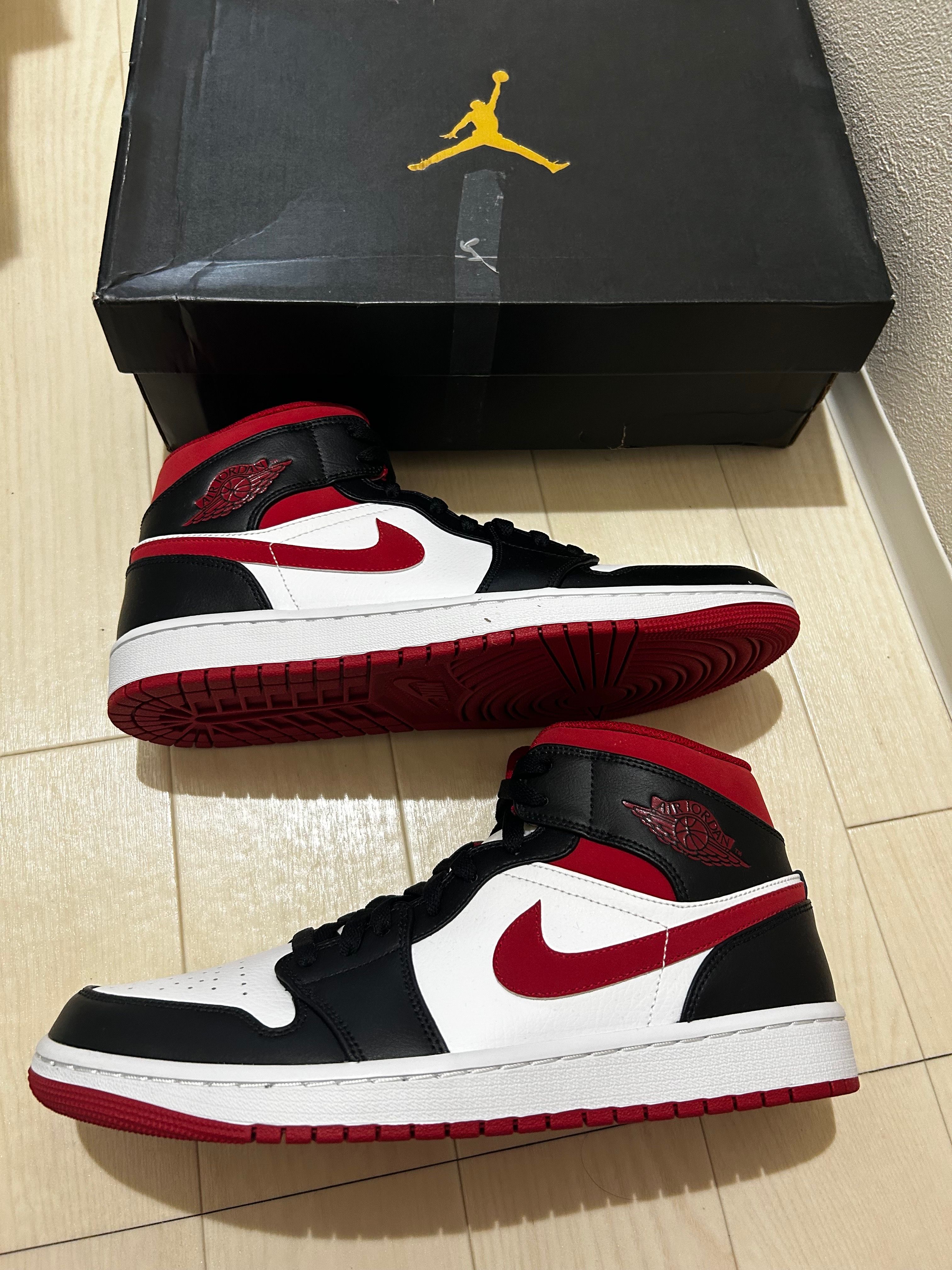 Nike Air Jordan 1 Mid "White/Gym Red Black"