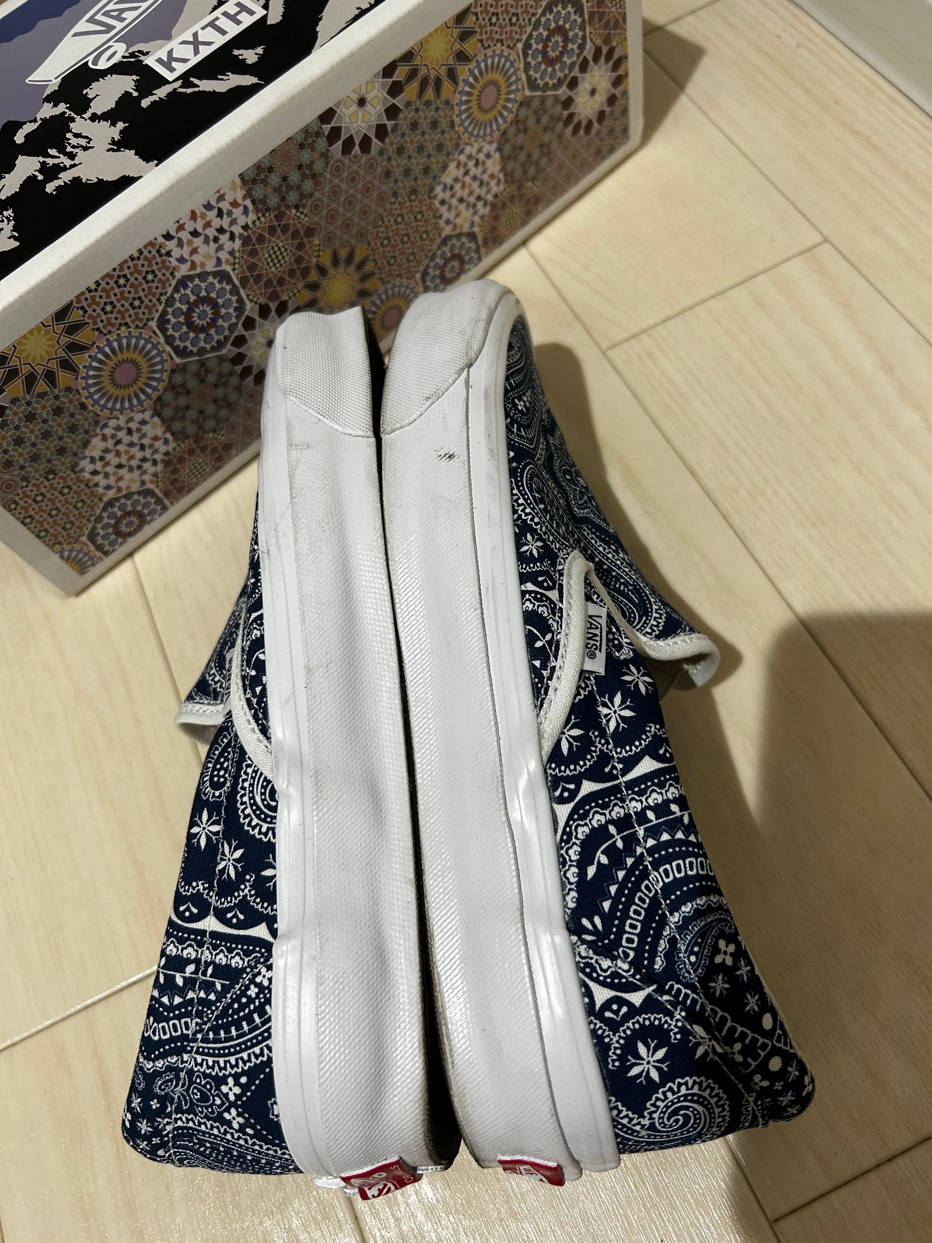 KITH × Vans Vault OG Classic Slip-On LX "Paisley/Gibralter Sea"