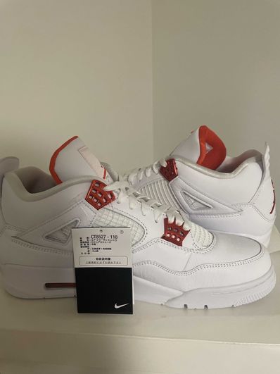 Nike Air Jordan 4 Retro "White/Team Orange"