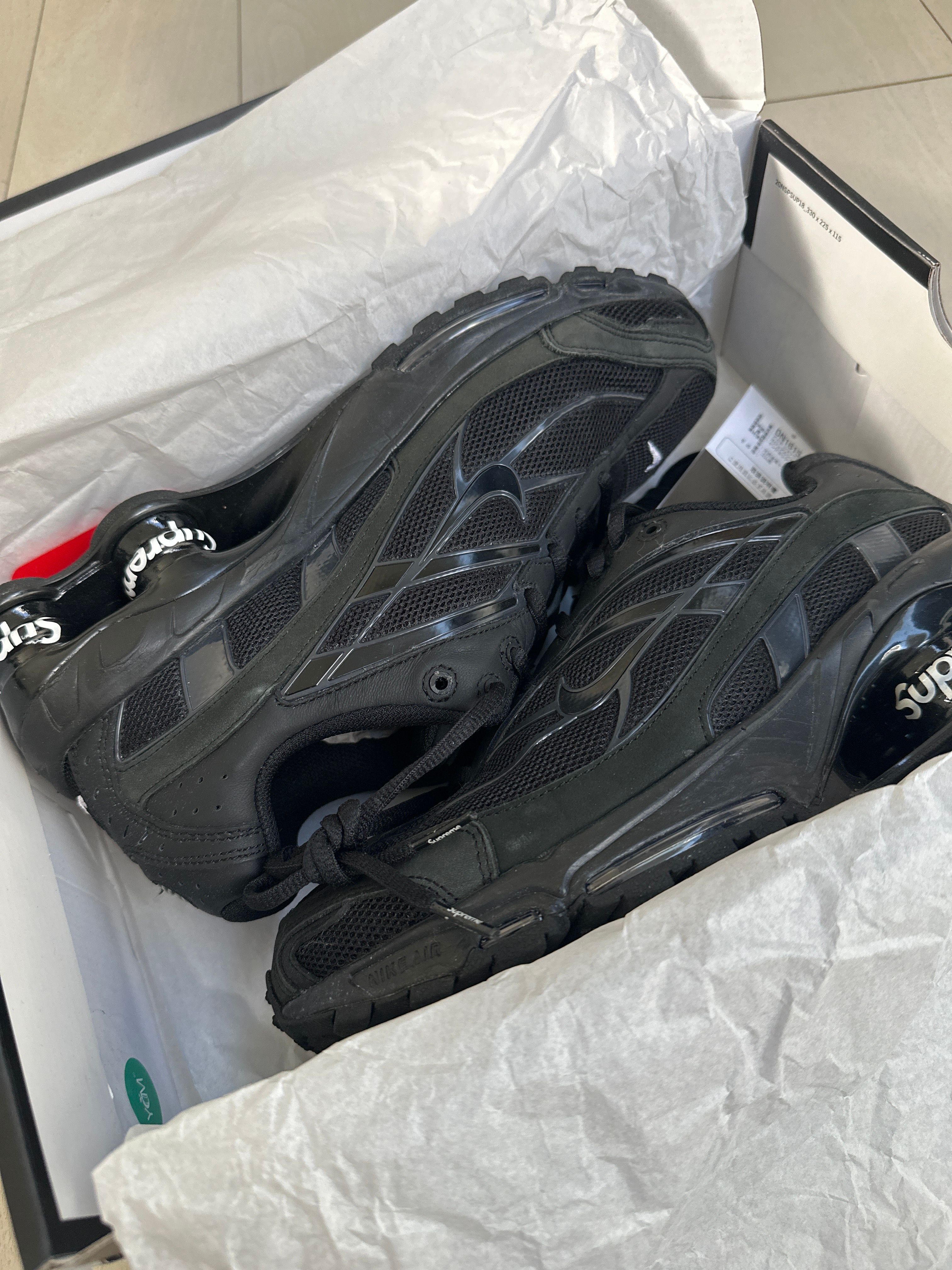 Supreme × Nike Shox Ride 2 "Black/Black-White"