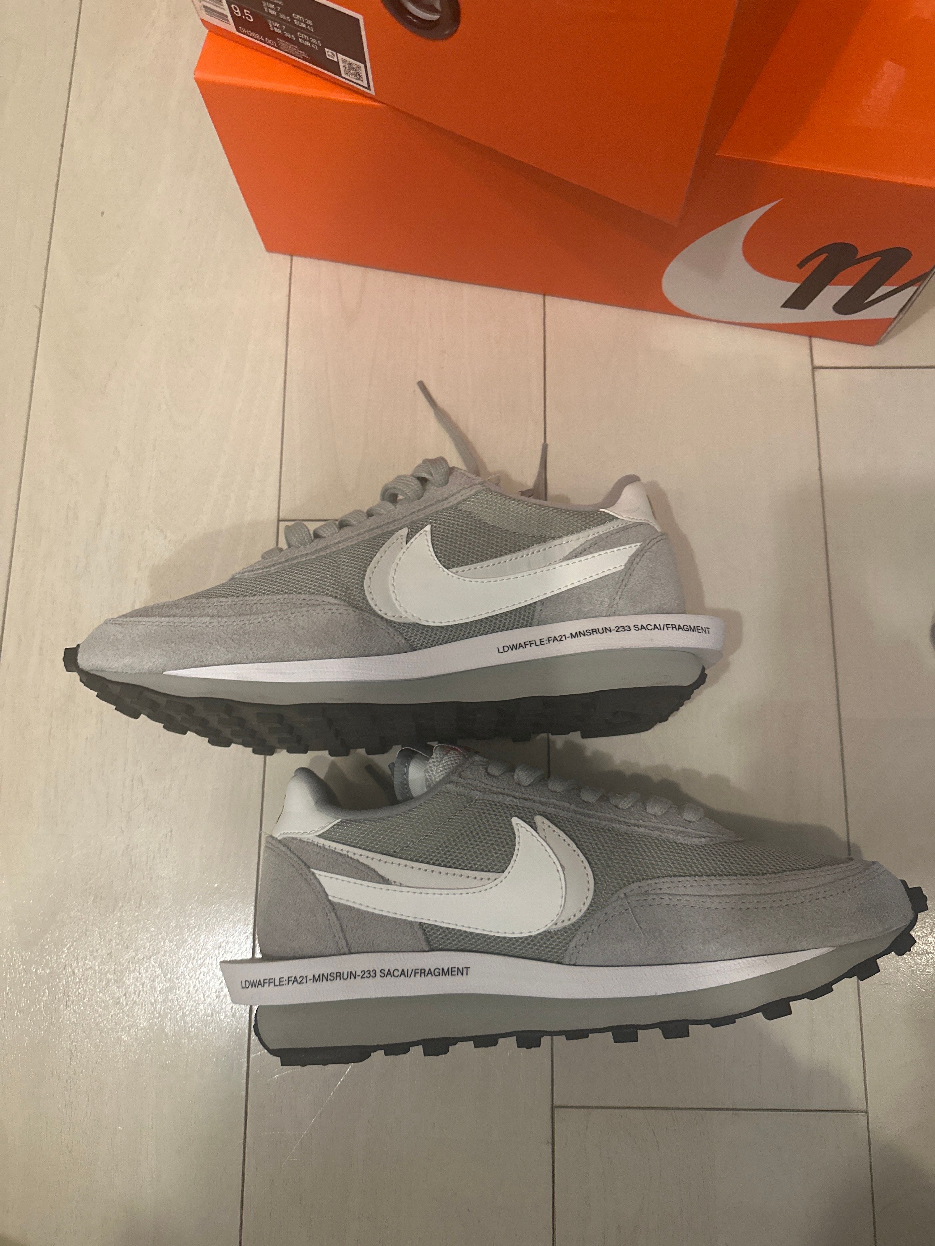 Fragment × sacai × Nike LD Waffle "Light Smoke Grey"