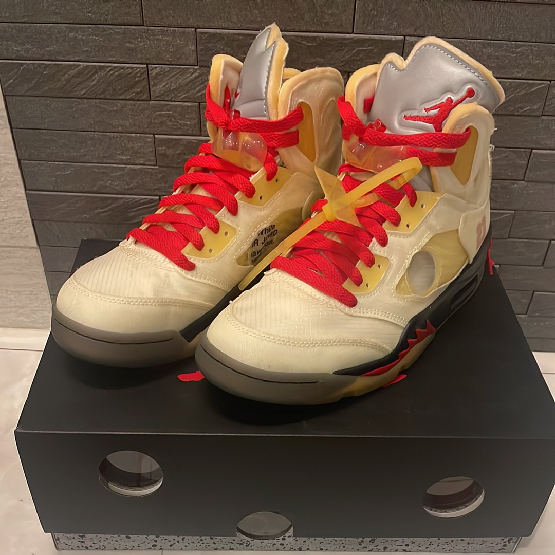 Off-White × Nike Air Jordan 5 "Sail"
