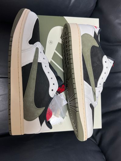 Travis Scott × Nike Women's Air Jordan 1 Low OG "Medium Olive"