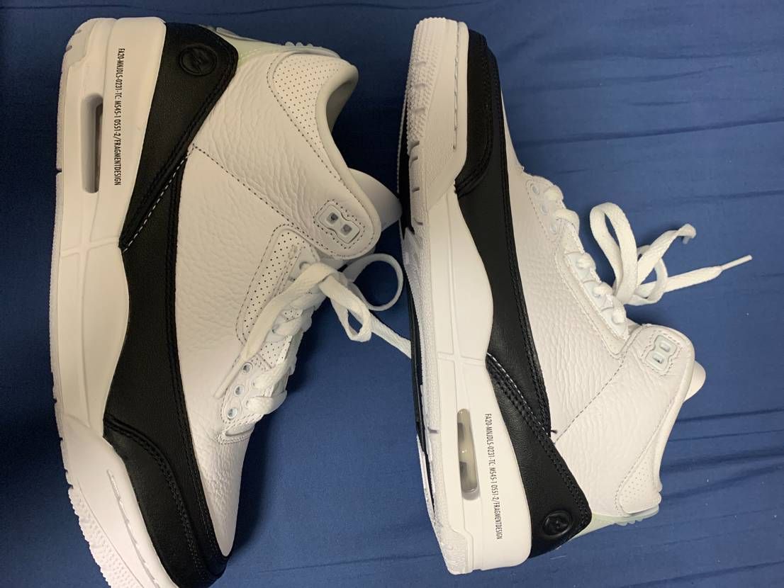 Fragment × Nike Air Jordan 3 "White/Black"