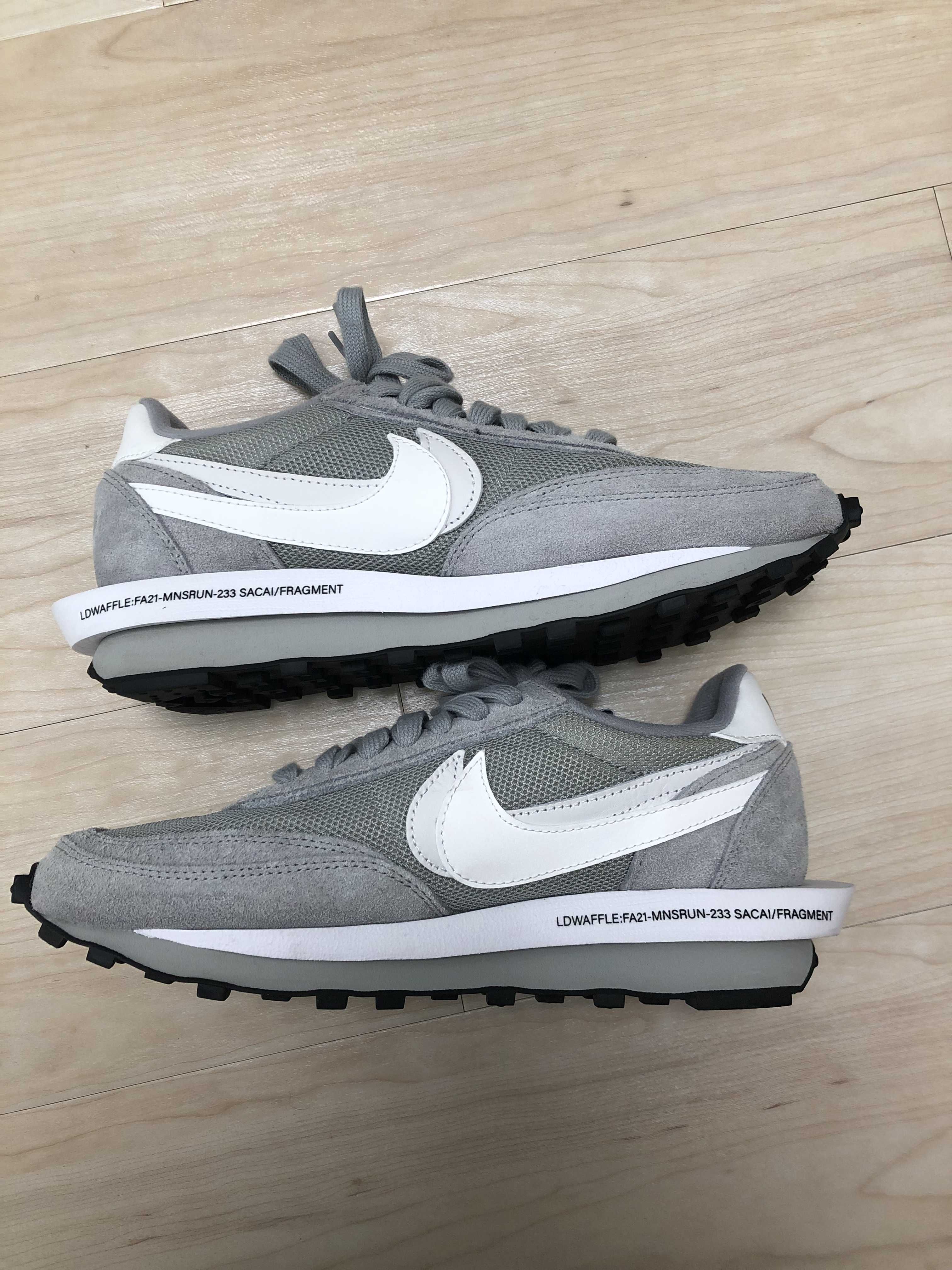 Fragment × sacai × Nike LD Waffle "Light Smoke Grey"