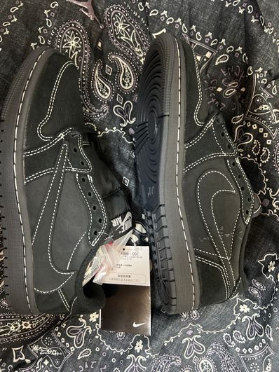 Travis Scott × Nike Air Jordan 1 Low OG SP "Black Phantom"