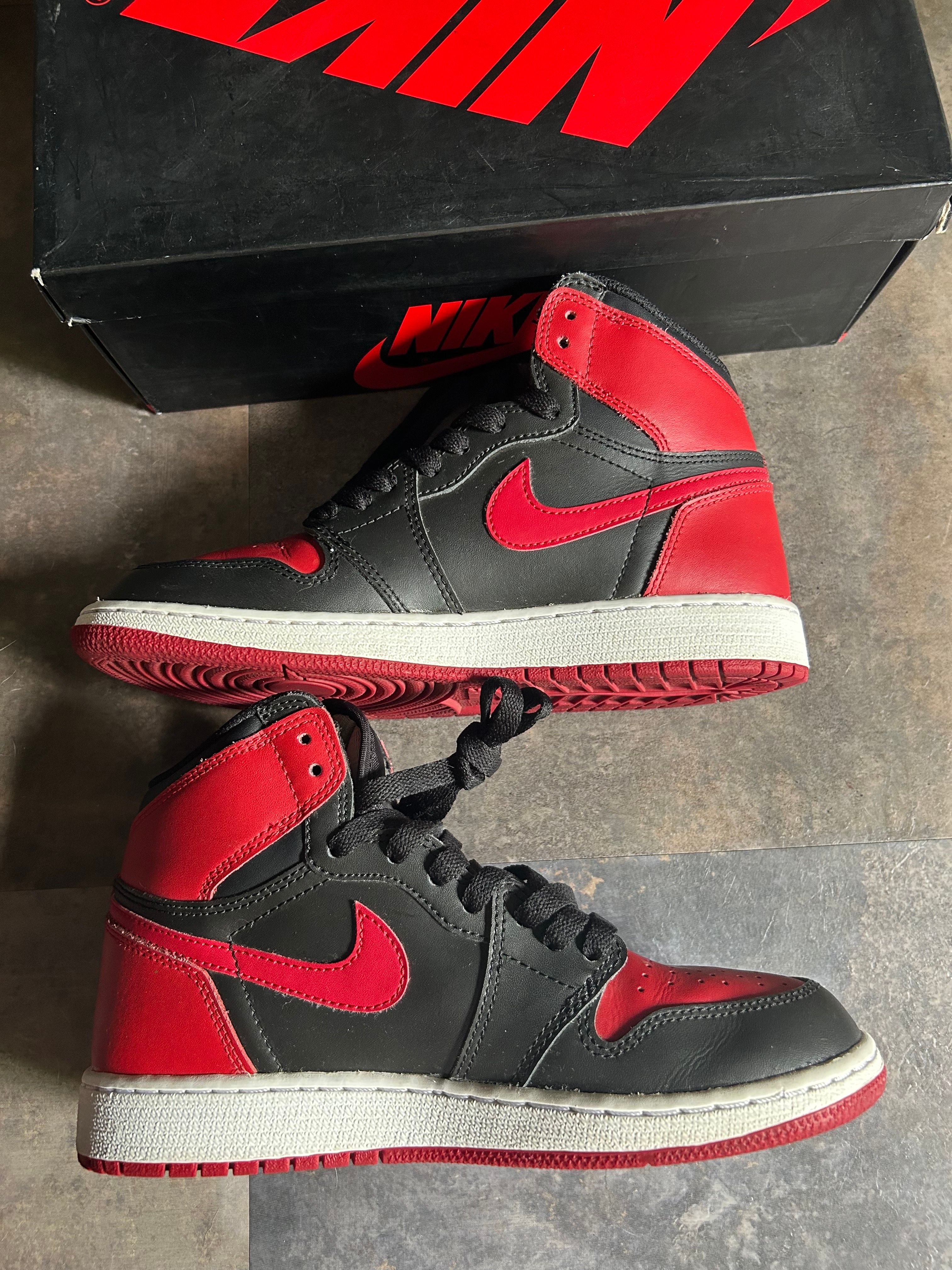 Nike GS Air Jordan 1 Retro High BRED 2016 "BANNED"