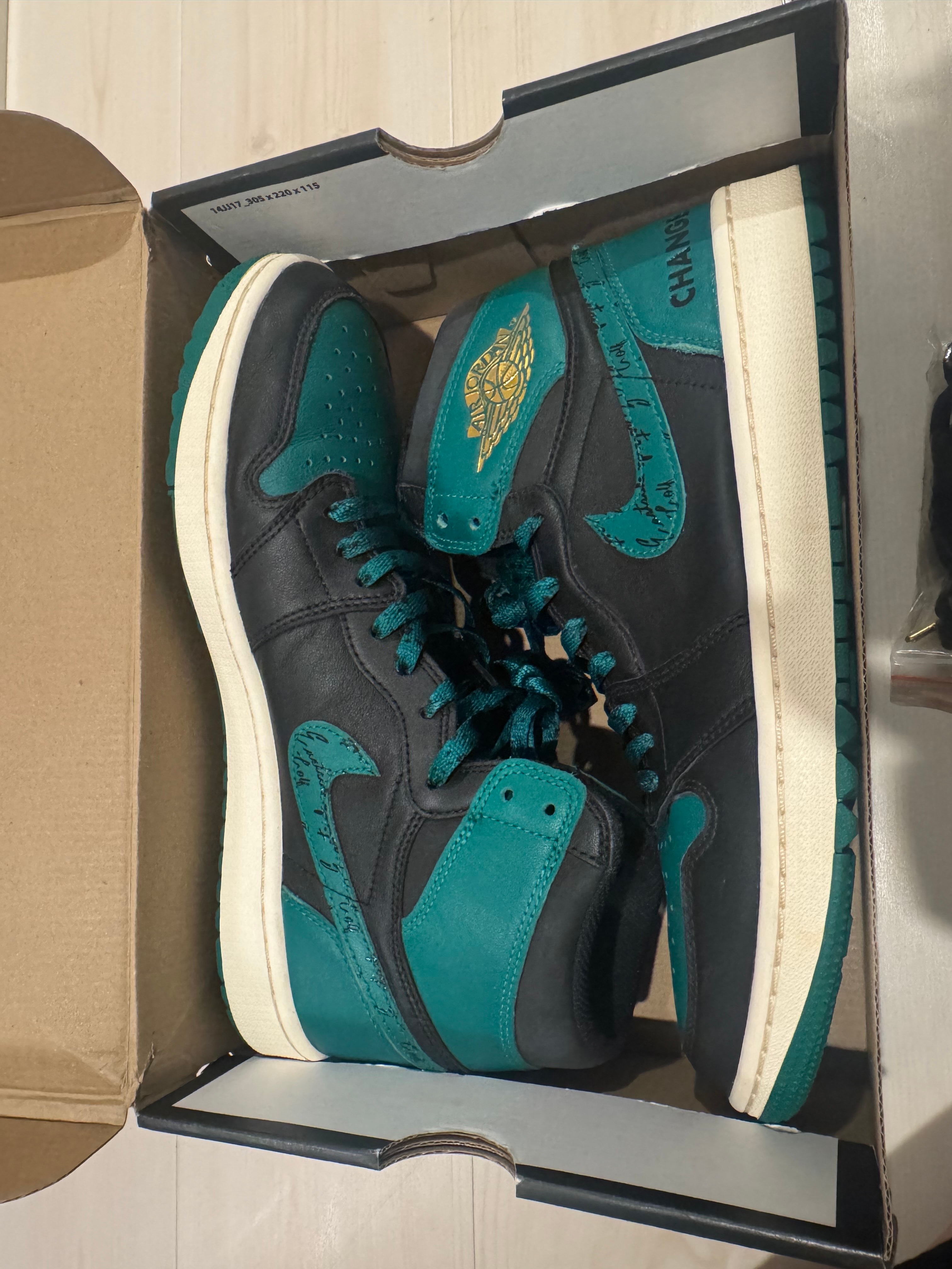 Eastside Golf × Nike Air Jordan 1 High Golf "Black/Malachite/1961"