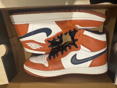 Eastside Golf × Nike Air Jordan 1 High Golf "Burnt Sunrise/Midnight Navy"