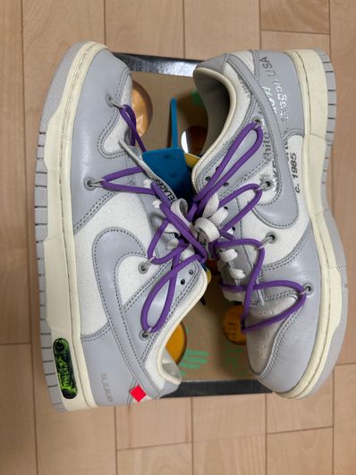Off-White × Nike Dunk Low "Sail/Neutral Gray"
