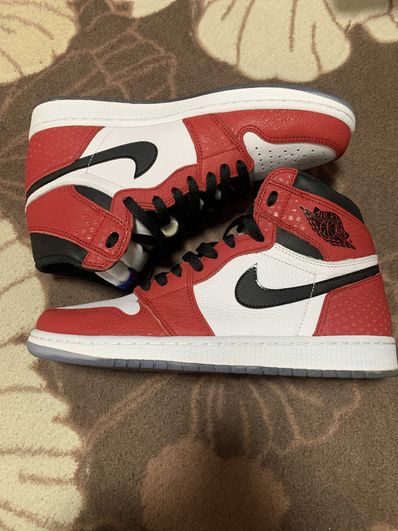 Spiderman × Nike Air Jordan 1 Origin Story "Gym Red/White/Photo Blue/Black"