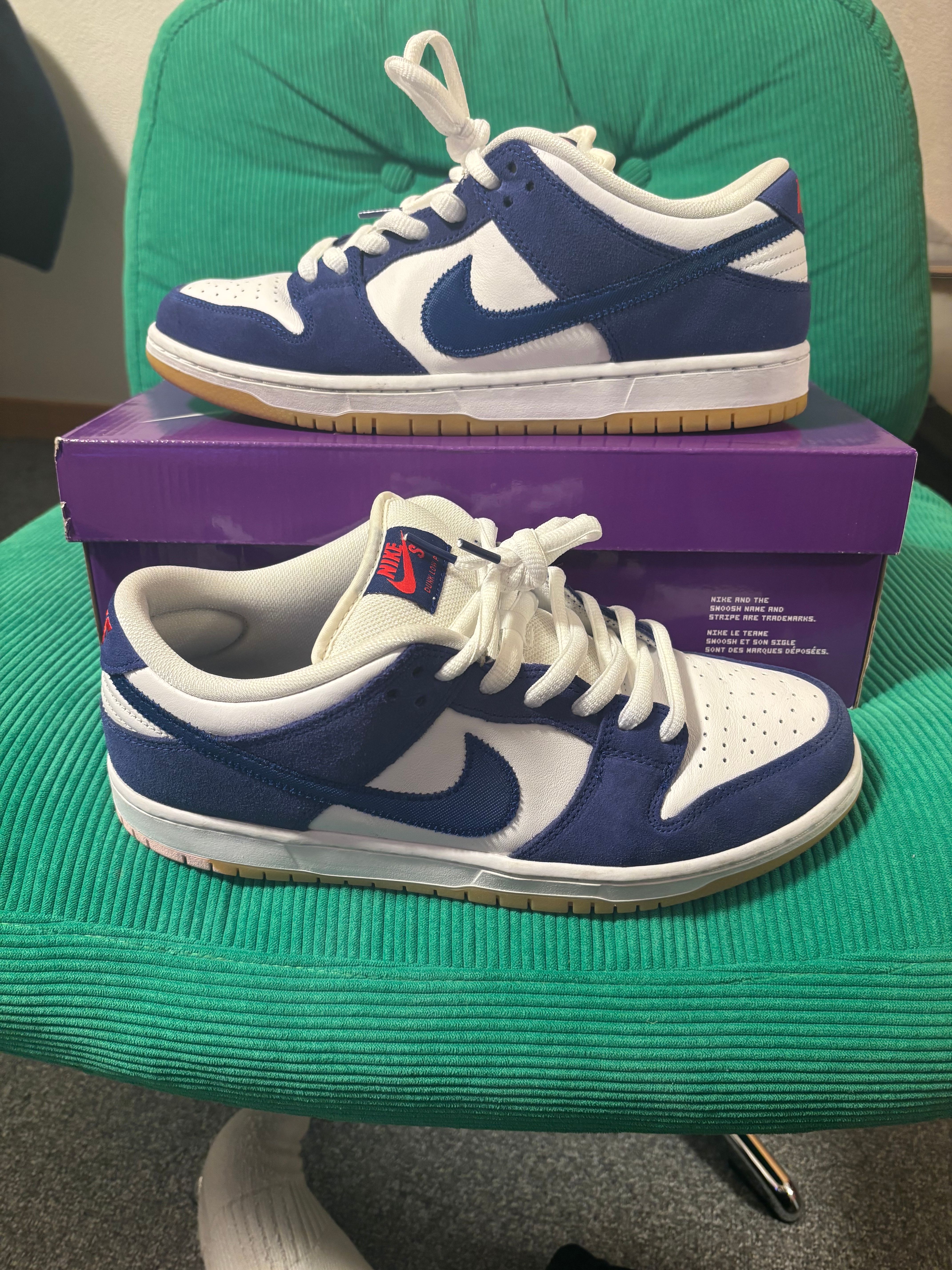 Nike SB Dunk Low "Los Angeles Dodgers/Deep Royal Blue"